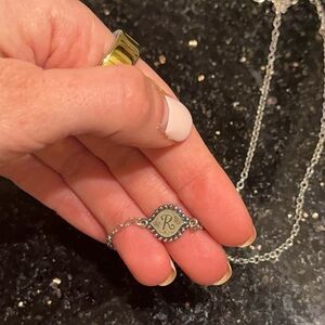 James Avery Silver Monogram Necklace